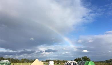 A campsite in countryside
