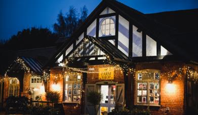 Cowdray Farm Shop dressed for Christmas