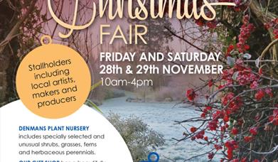 Christmas Fair at Denmans Garden Flier