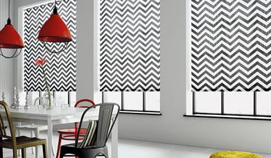 A picture of blinds in a room