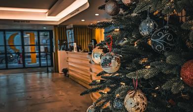 Pallant House Gallery with Christmas Tree