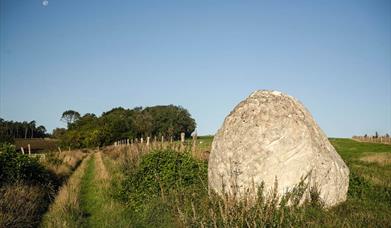 view of a chalk ball on the Chalk Stones Trail