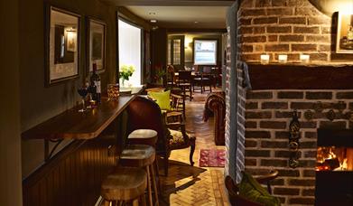 An interior view of The Black Horse