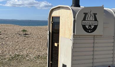 Sauna Spirit - a mobile Sauna on a beach