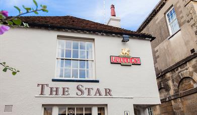 front of pub