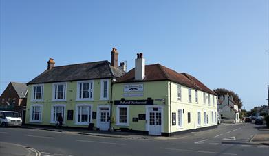 front of pub