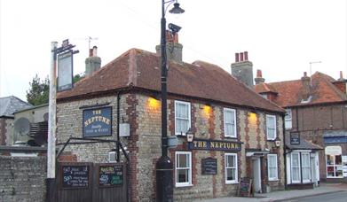 front of pub