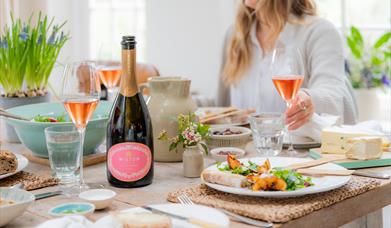 Wiston Estate English Sparkling Wine. Rosé 2018 vintage wine.
