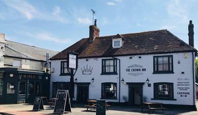 front of pub