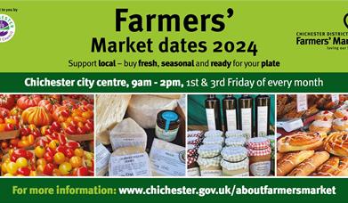 advertisement for farmers' market in Chichester