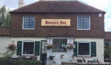 front of pub