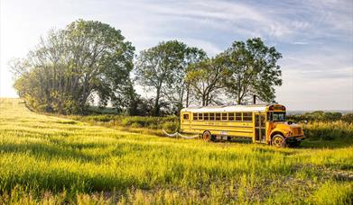 Stay in a converted american school bus - Skoolie Stays