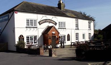 front of pub
