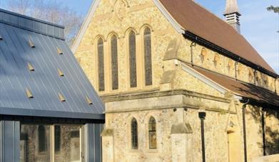 Exterior of Chapel Cafe Graylingwell Chichester, formely a chapel