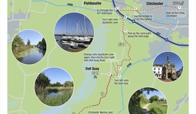 Salterns Way cycle route map