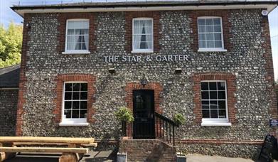The Star & Garter in East Dean from the front
